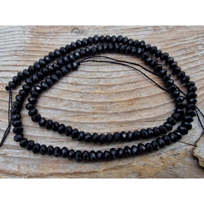 Onyxkette facettiert 4x2mm