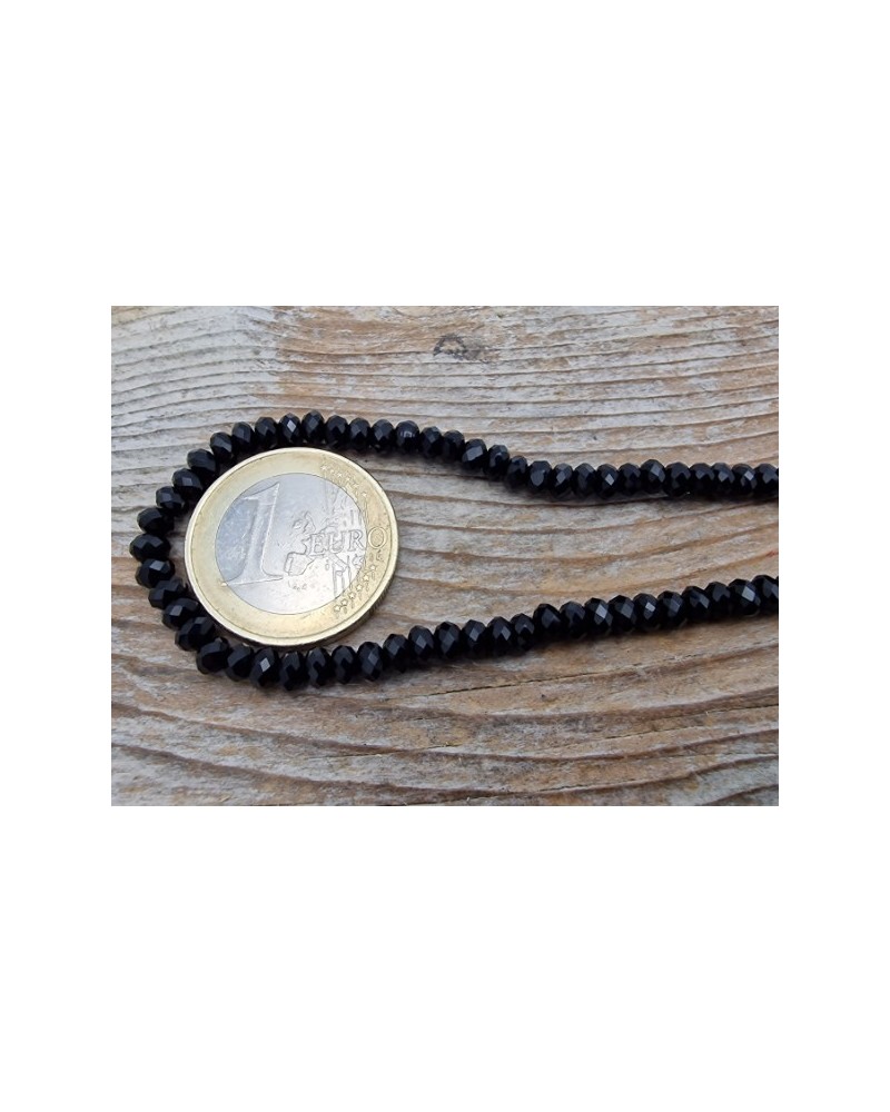 Onyxkette facettiert 4x2mm