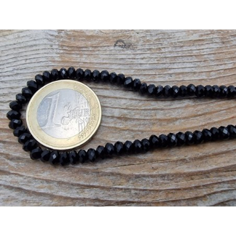 Onyxkette facettiert 4x2mm