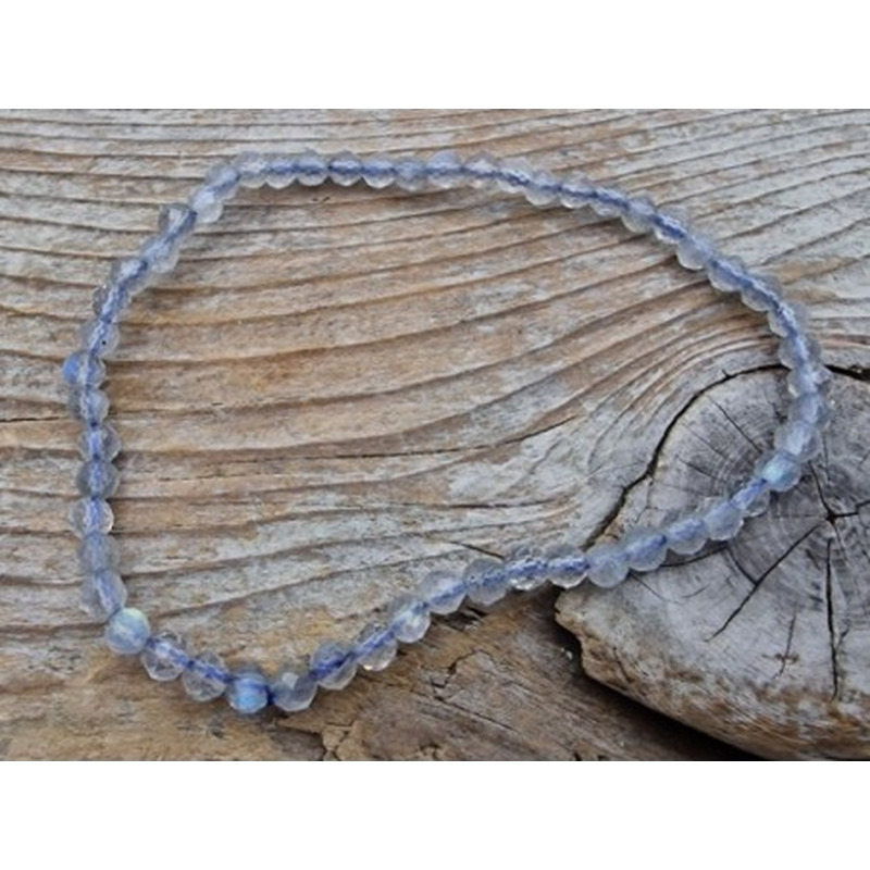 Labradorit 3mm Armband facettiert