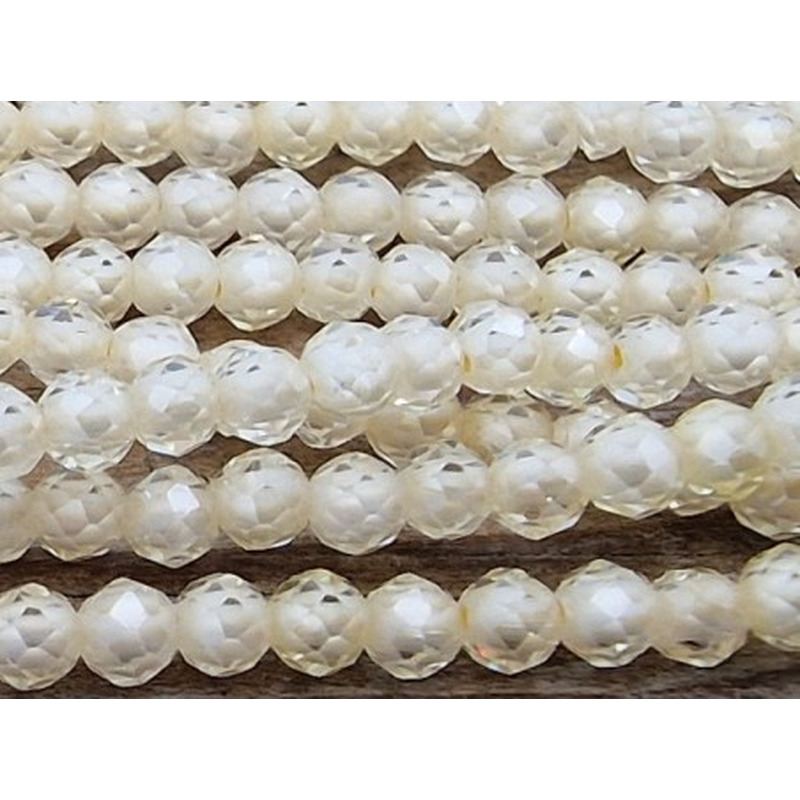 Zirkonkette-stark funkelnd-facettiert 2mm