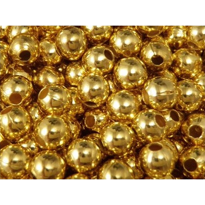 Kugel 3mm (100 Stk), Messing vergoldet