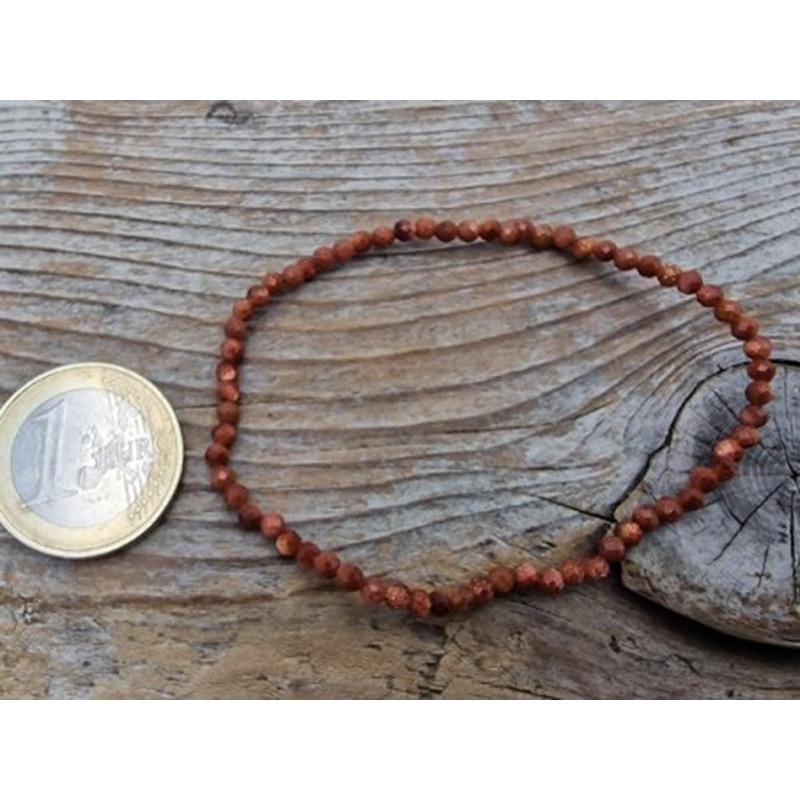 Goldfluss 3mm Armband facettiert