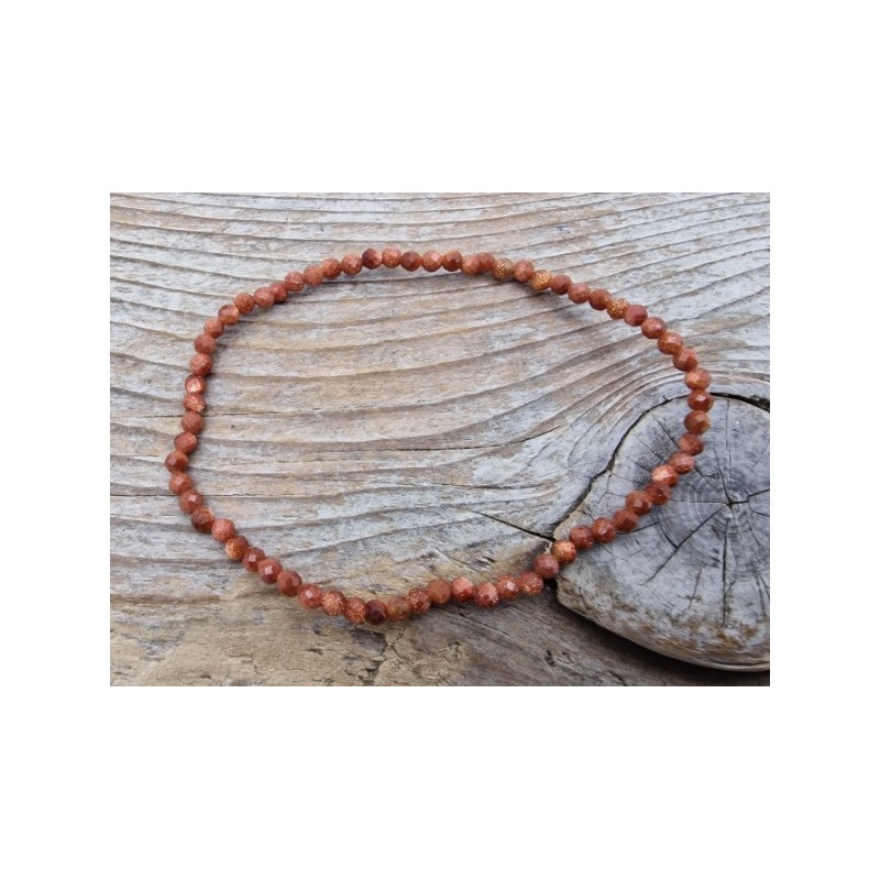 Goldfluss 3mm Armband facettiert
