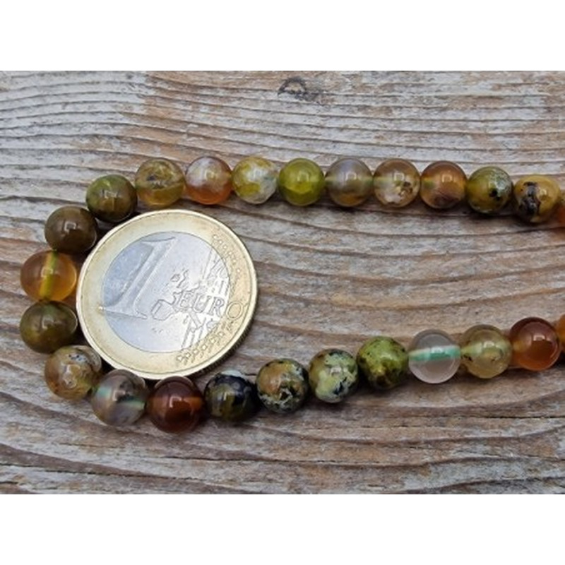 Grüner Opal Kette 6mm