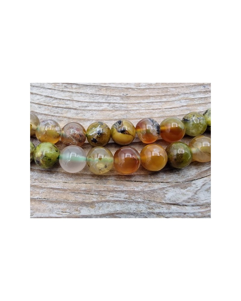 Grüner Opal Kette 6mm