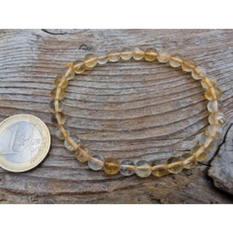 Zitrin (Citrin) 6mm Armband 2