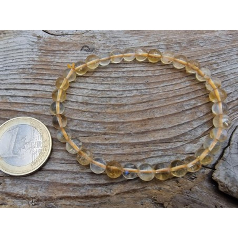 Zitrin (Citrin) 6mm Armband
