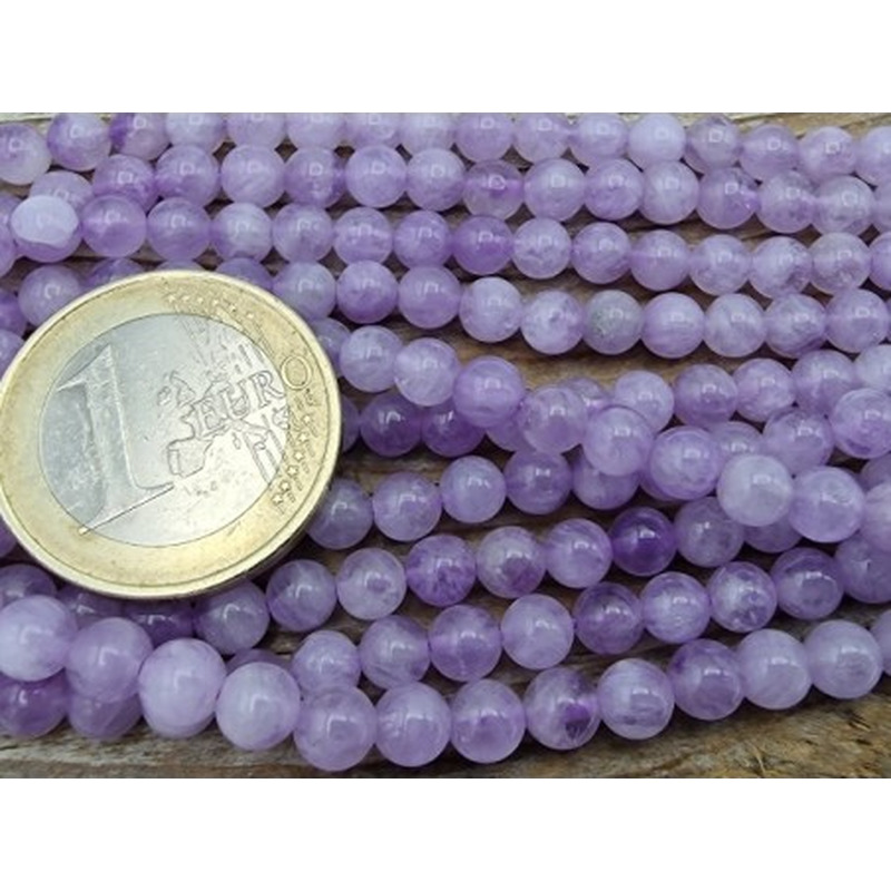 Lavendelamethystkette (Lavendelquarz) 4mm