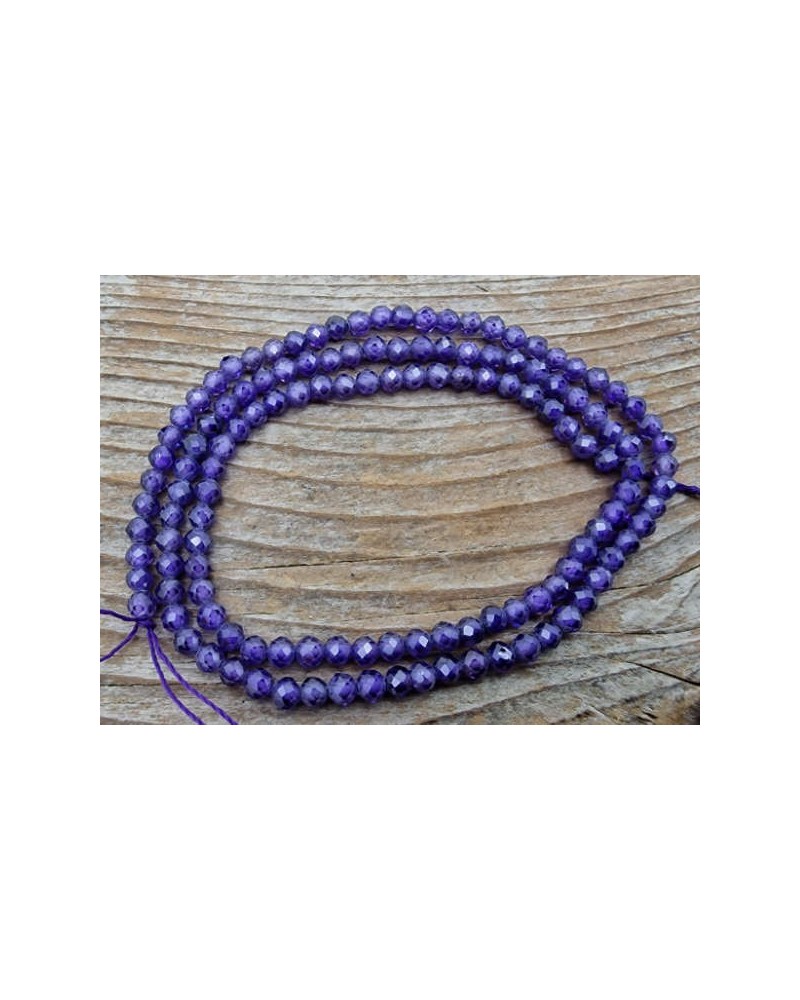 Zirkonkette-stark funkelnd-facettiert 3mm