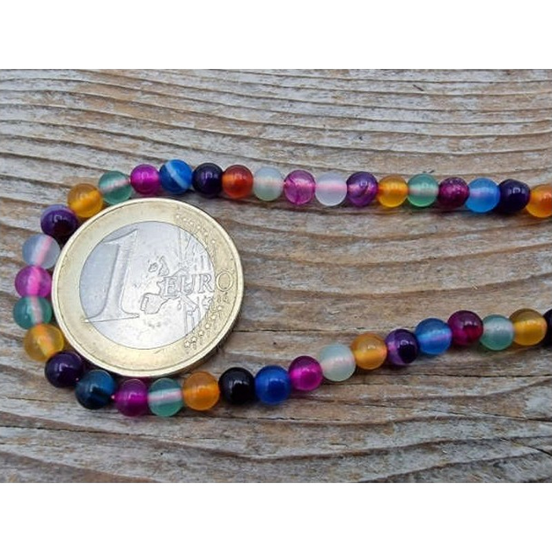 Achatkette Multicolor 4mm