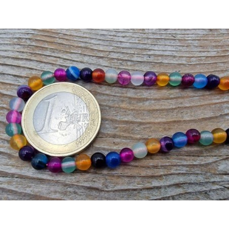 Achatkette Multicolor 4mm
