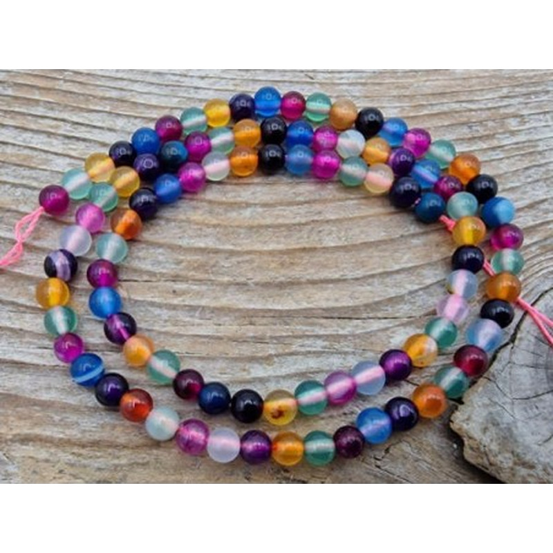 Achatkette Multicolor 4mm