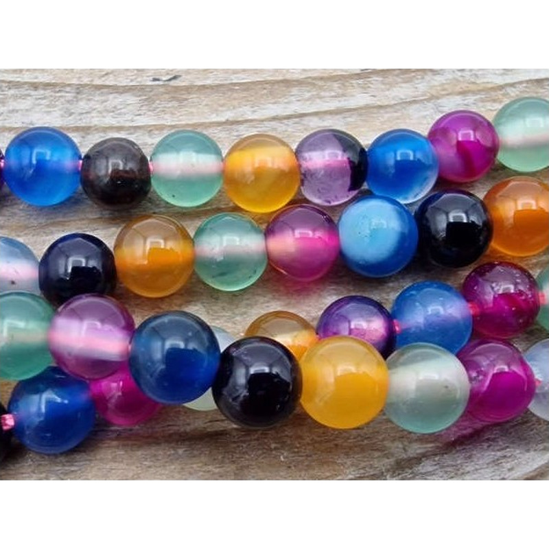 Achatkette Multicolor 4mm