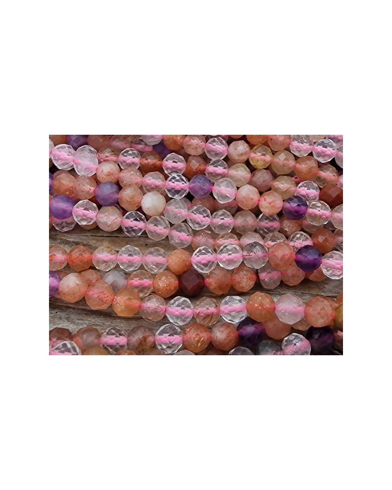 Super7 Kette facettiert 4mm (super seven)
