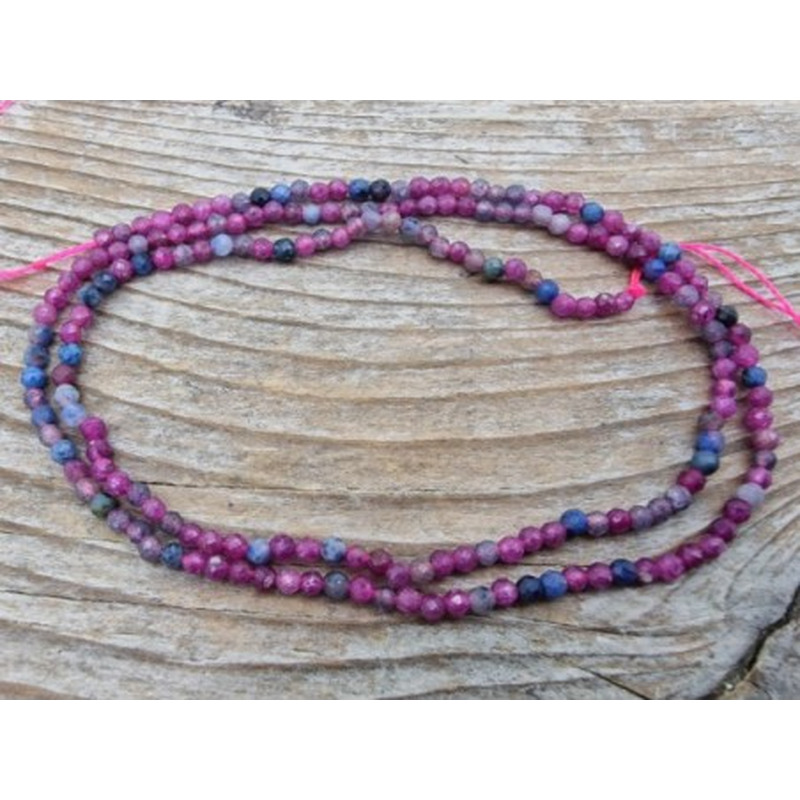 Saphirkette (Safir) Multicolor facettiert 2mm