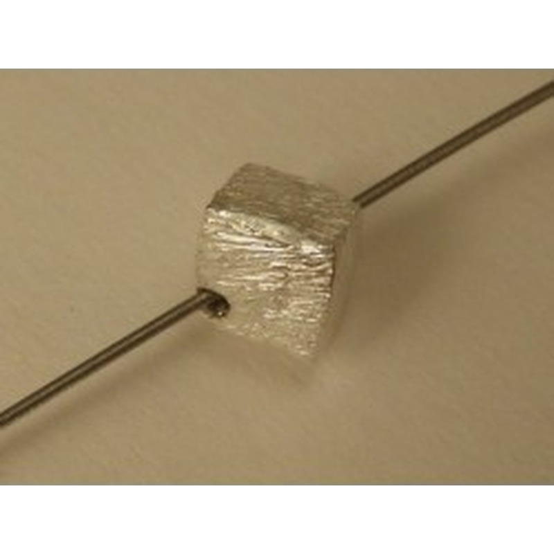 Zwischenteil, Würfel 4mm, Silber