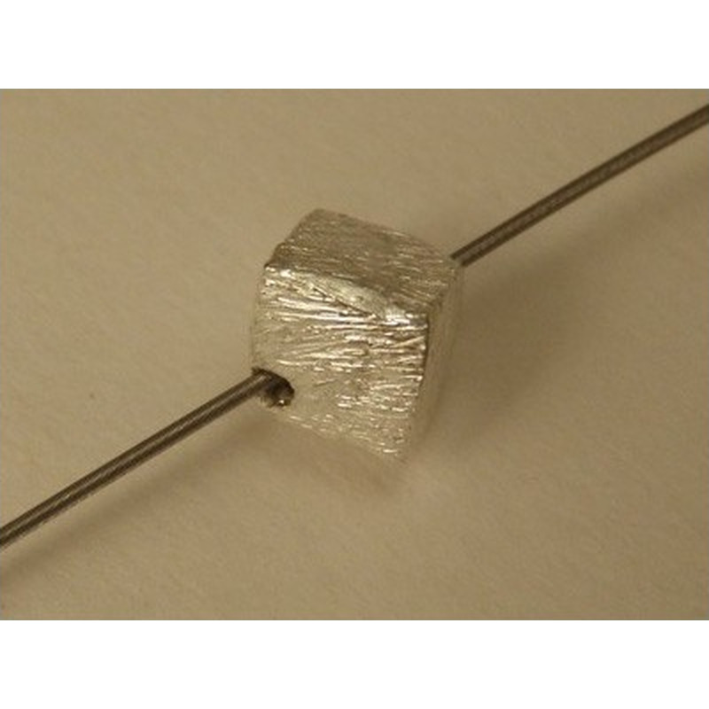 Zwischenteil, Würfel 4mm, Silber