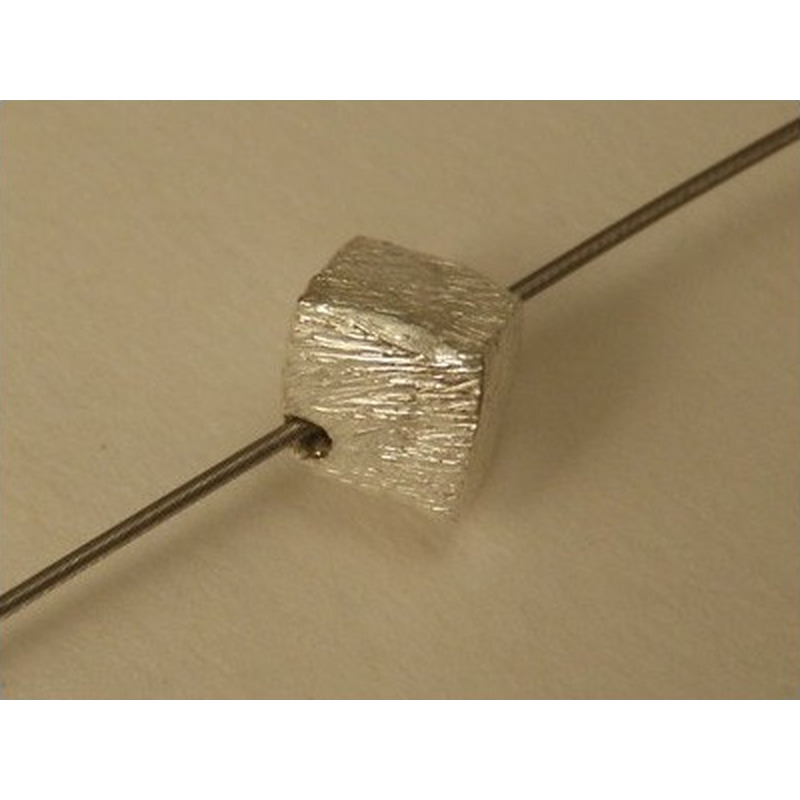 Zwischenteil, Würfel 4mm, Silber