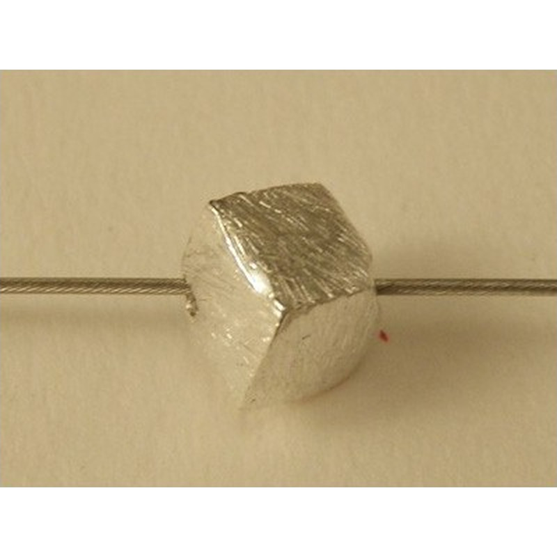 Zwischenteil, Würfel 4mm, Silber