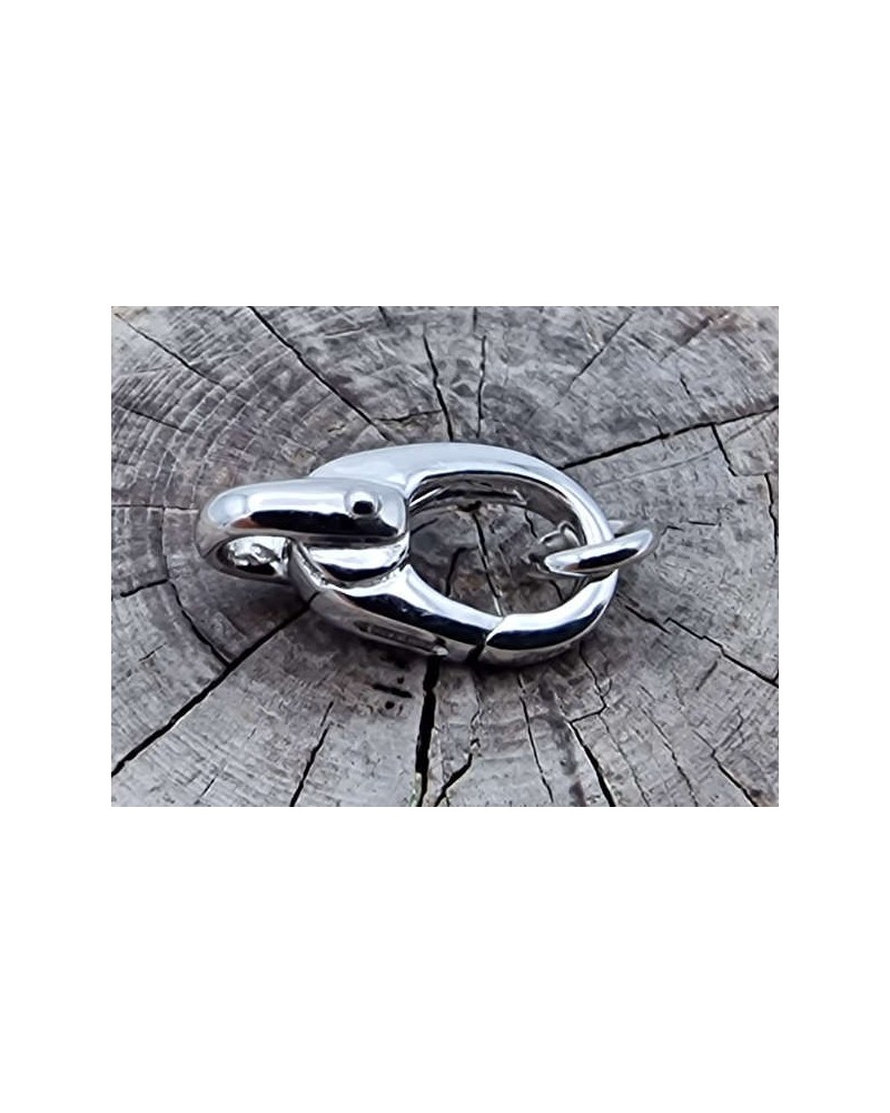 Schliesse 12mm, 925 Silber rhodiniert