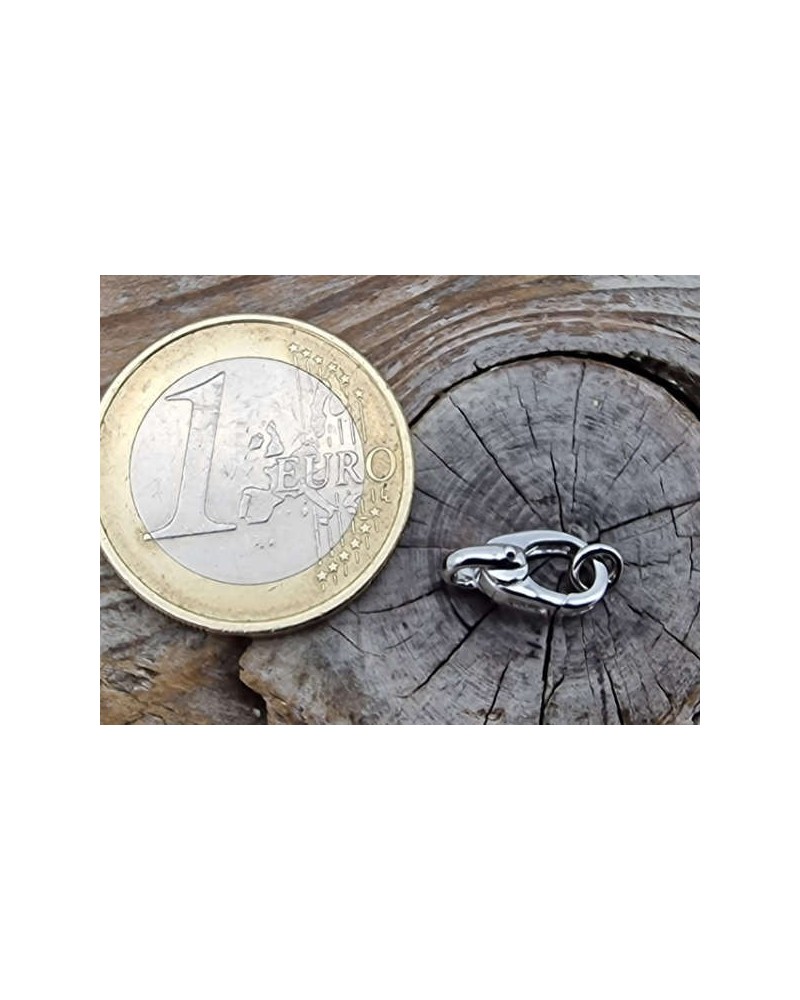 Schliesse 12mm, 925 Silber rhodiniert