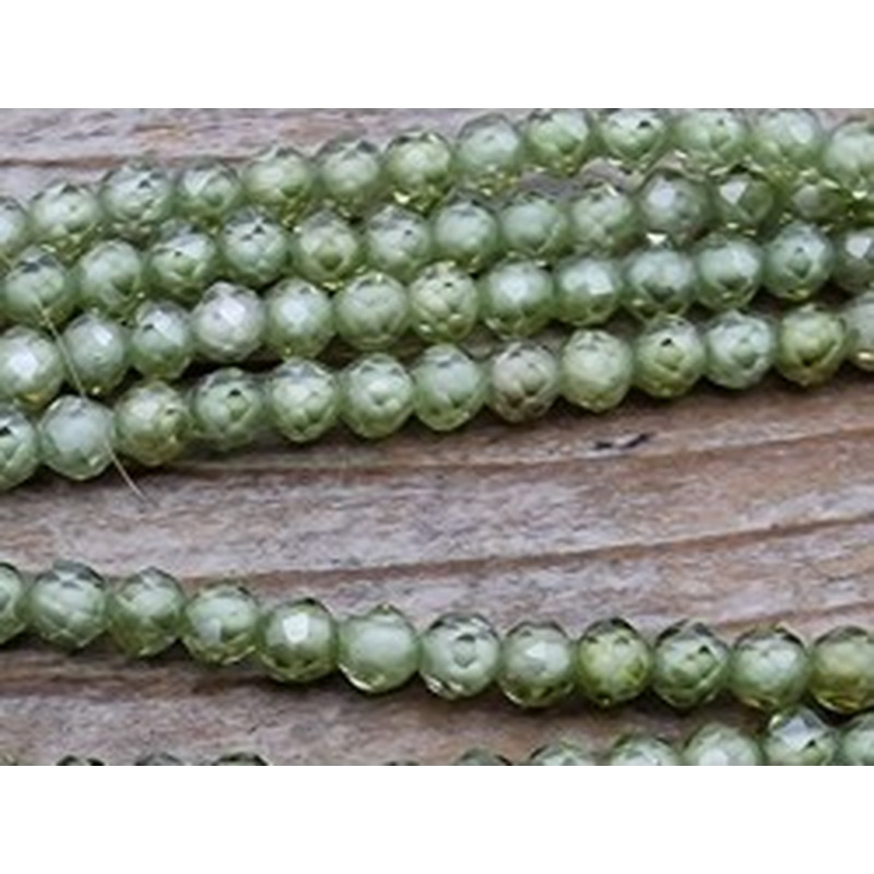 Zirkonkette-stark funkelnd-facettiert 2mm