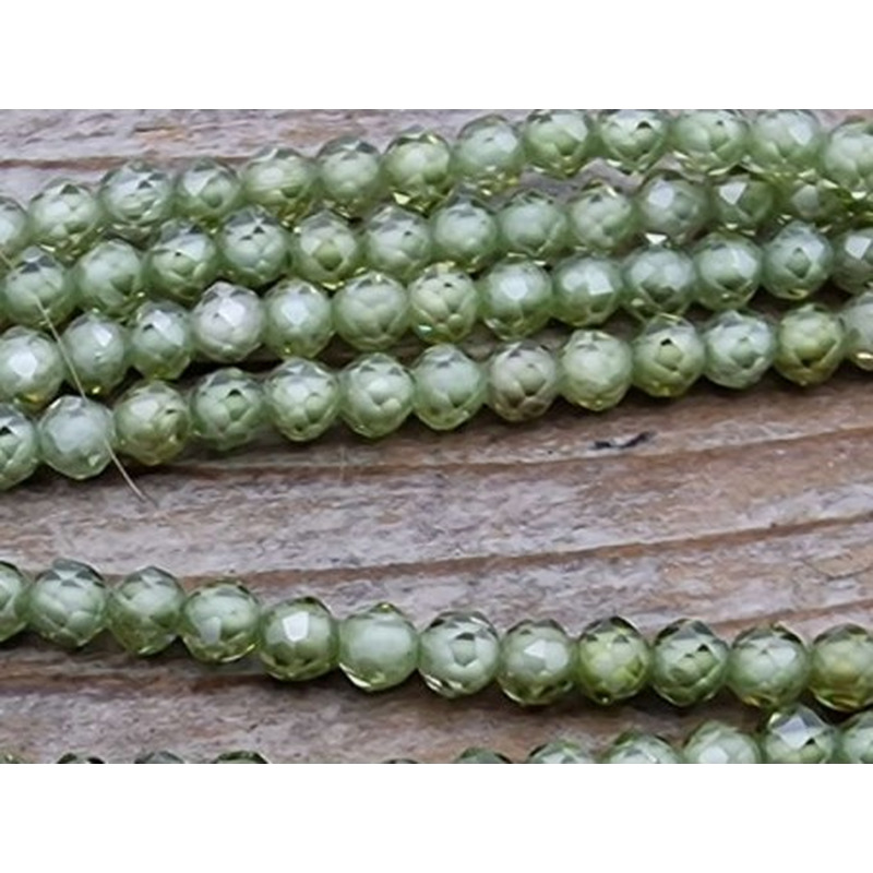 Zirkonkette-stark funkelnd-facettiert 2mm
