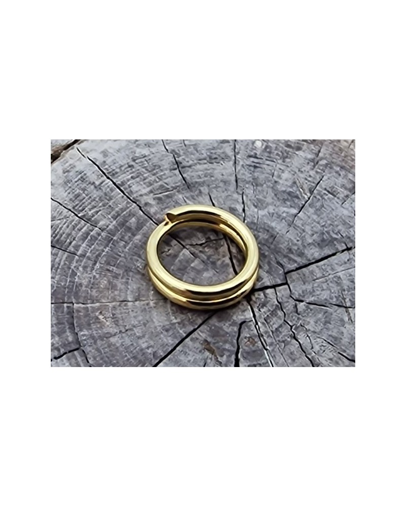 Spiralring 6mm, Edelstahl gold (10 Stück)