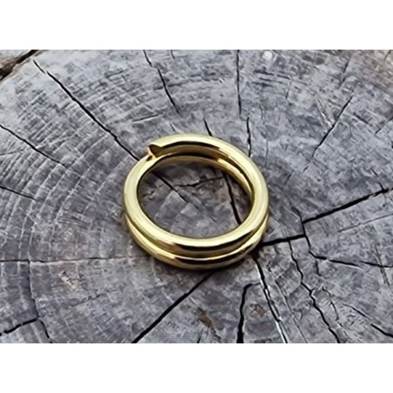 Spiralring 6mm, Edelstahl gold (10 Stück)