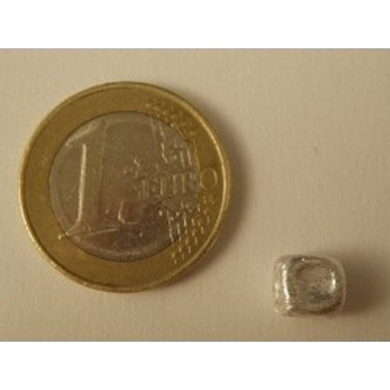 Zwischenteil, Würfel 6.5mm, Silber 2