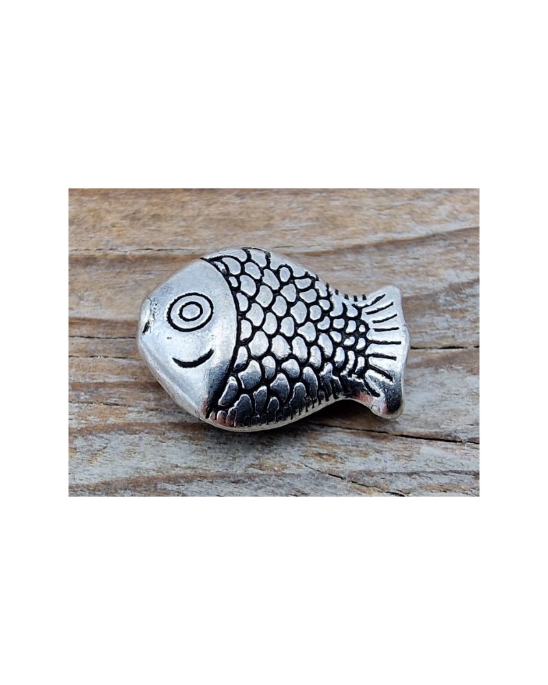 Zwischenteil Fisch, Metall Antik