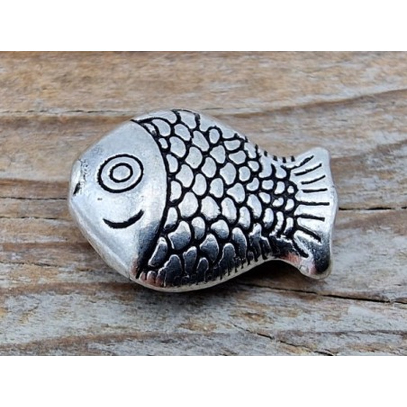 Zwischenteil Fisch, Metall Antik