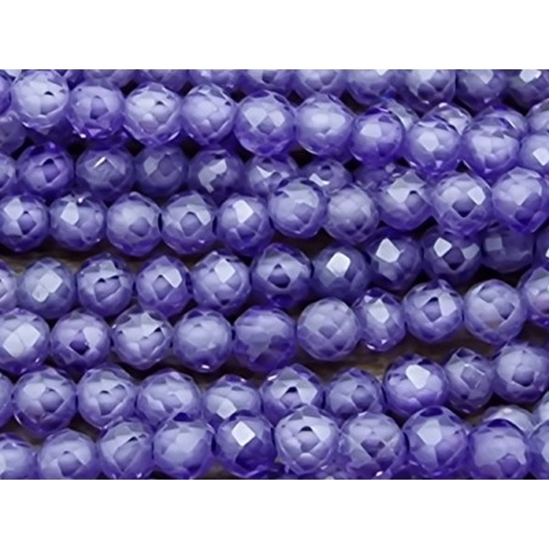 Zirkonkette-stark funkelnd-facettiert 2mm