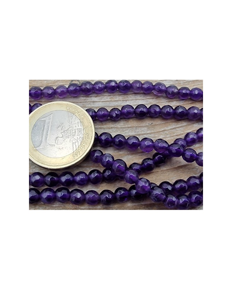 Amethystkette facettiert 4mm