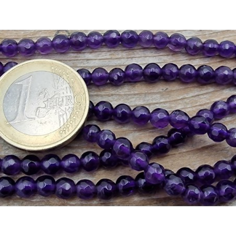 Amethystkette facettiert 4mm