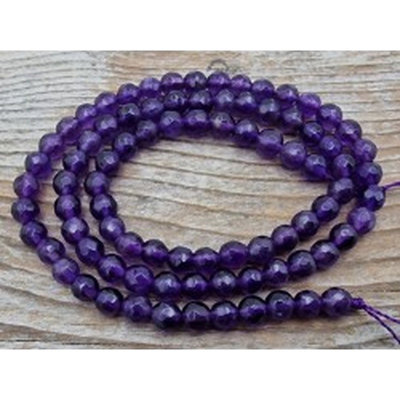Amethystkette facettiert 4mm 2