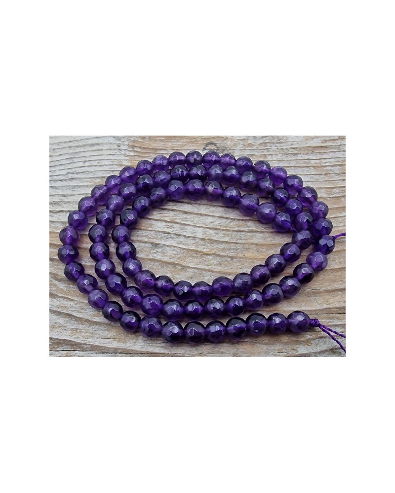 Amethystkette facettiert 4mm