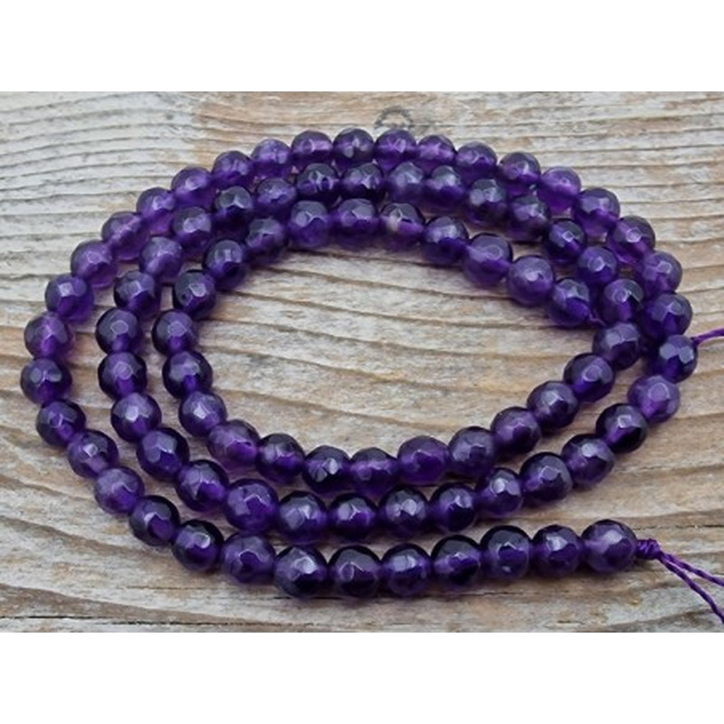 Amethystkette facettiert 4mm