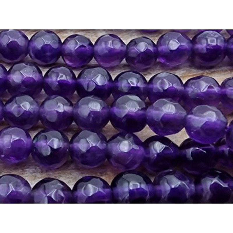 Amethystkette facettiert 4mm