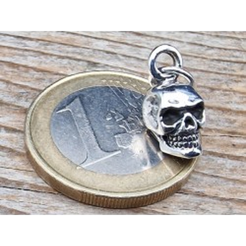 Charm Totenkopf 19mm, 925 Silber 2