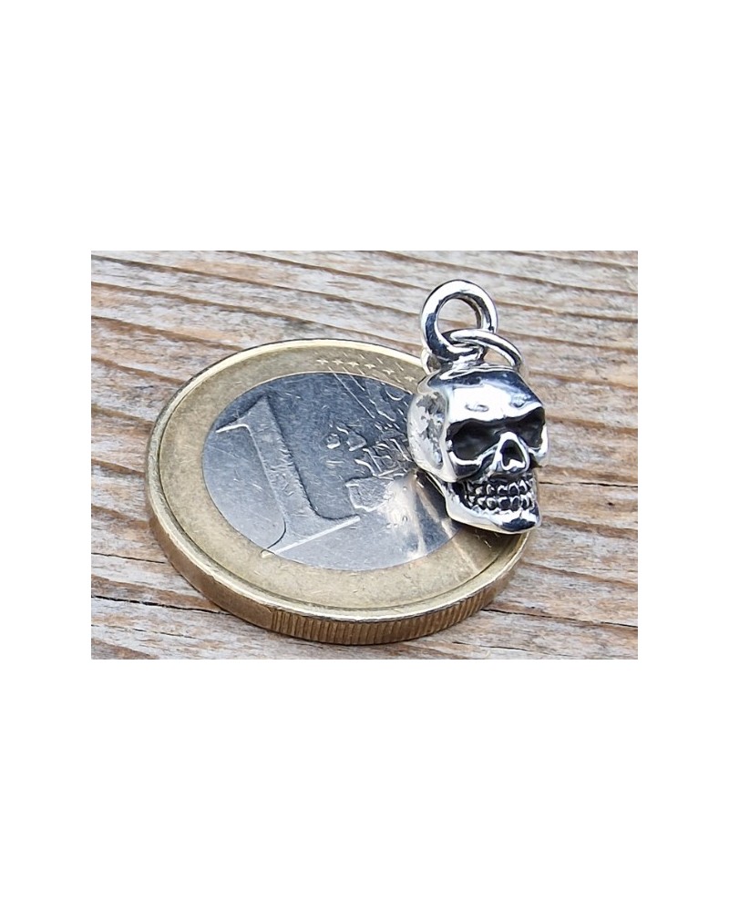 Charm Totenkopf 19mm, 925 Silber