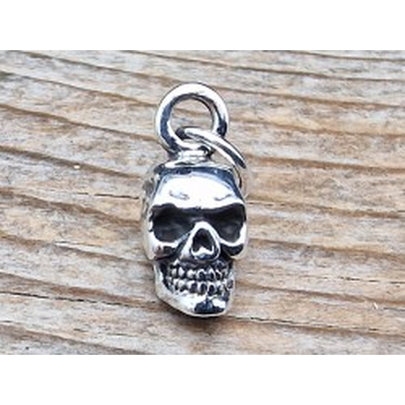 Charm Totenkopf 19mm, 925 Silber