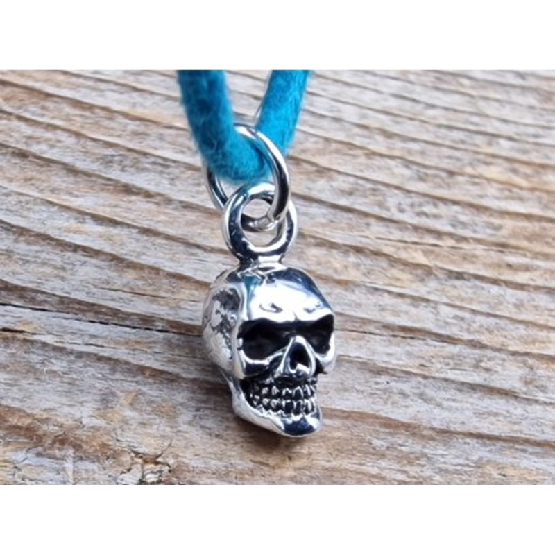 Charm Totenkopf 19mm, 925 Silber