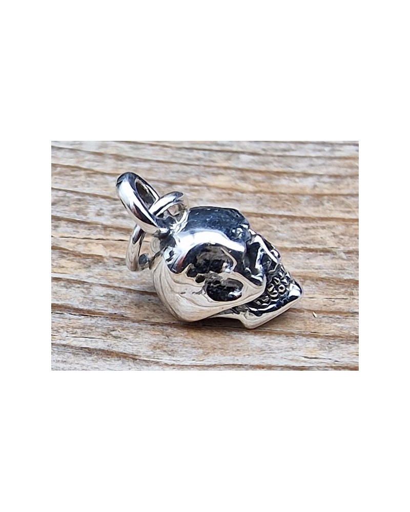 Charm Totenkopf 19mm, 925 Silber