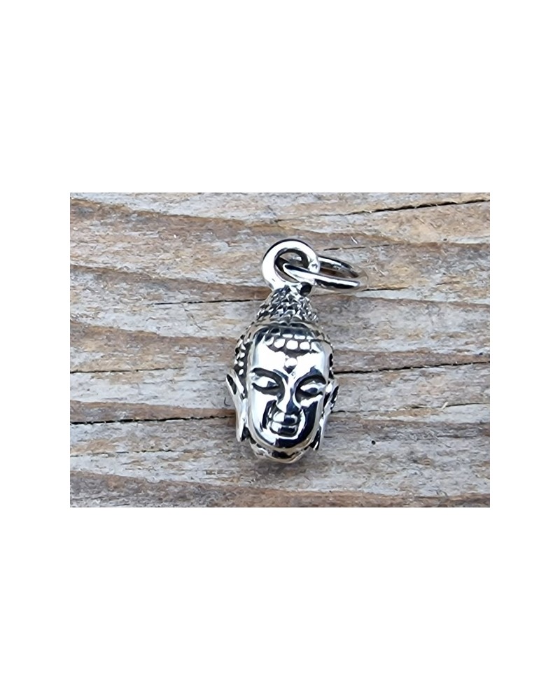 Charm Buddhakopf 16mm, 925 Silber