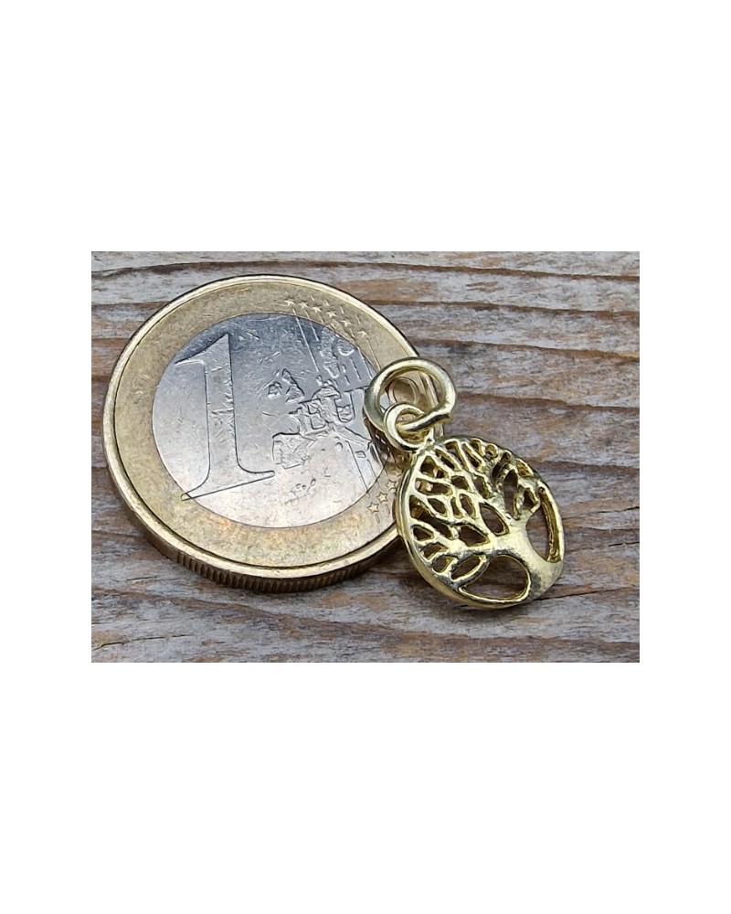 Lebensbaum 11mm, 925 Silber vergoldet