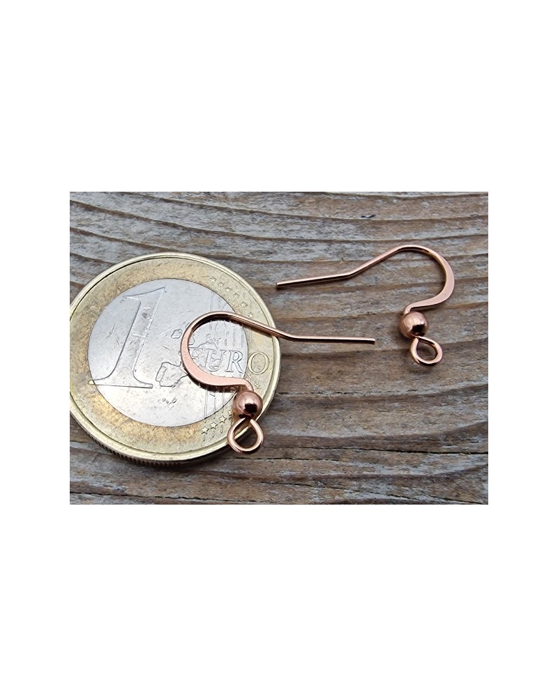 Ohrhaken 15mm (2 Stk), Edelstahl rosegold