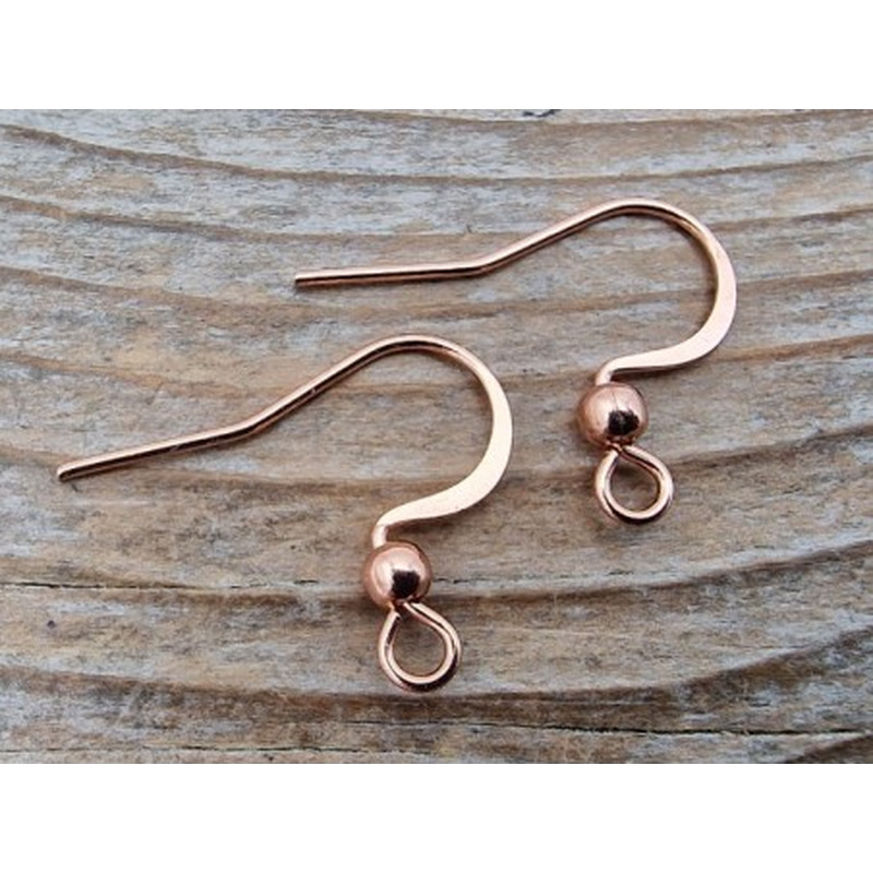 Ohrhaken 15mm (2 Stk), Edelstahl rosegold