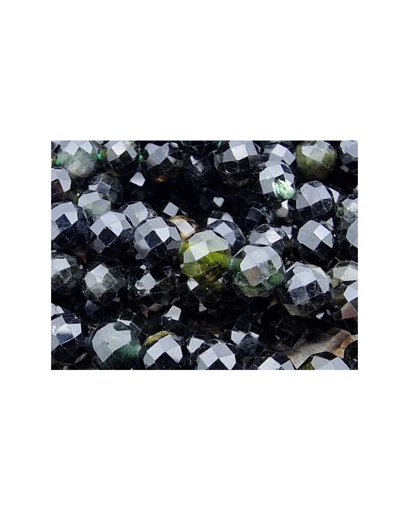 grüne Turmalinkette facettiert 4mm